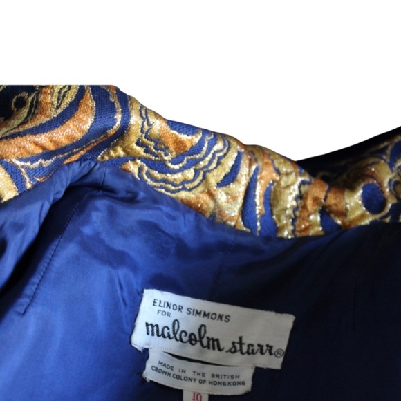 VINTAGE 1960s Malcolm Starr 3-piece Dress, Jacket + Belt - Size M/L - Picture 11 of 13